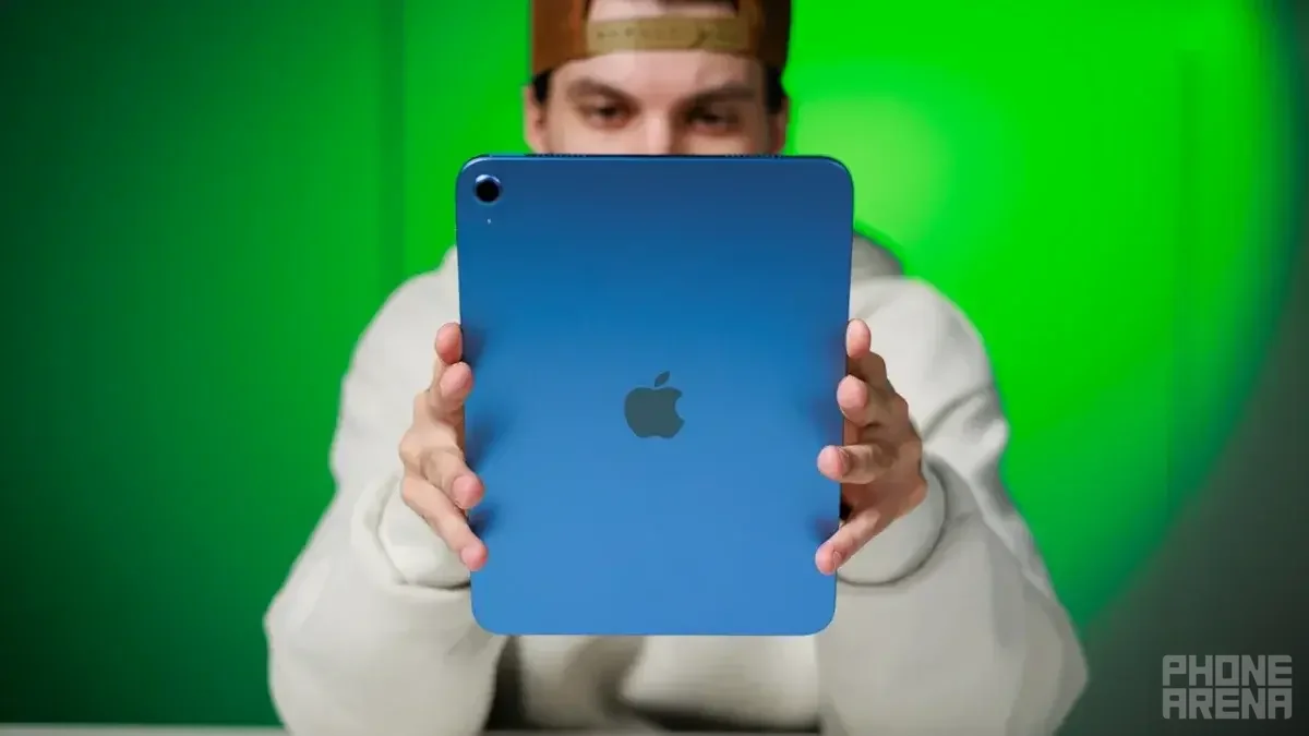 A man on a tablet.