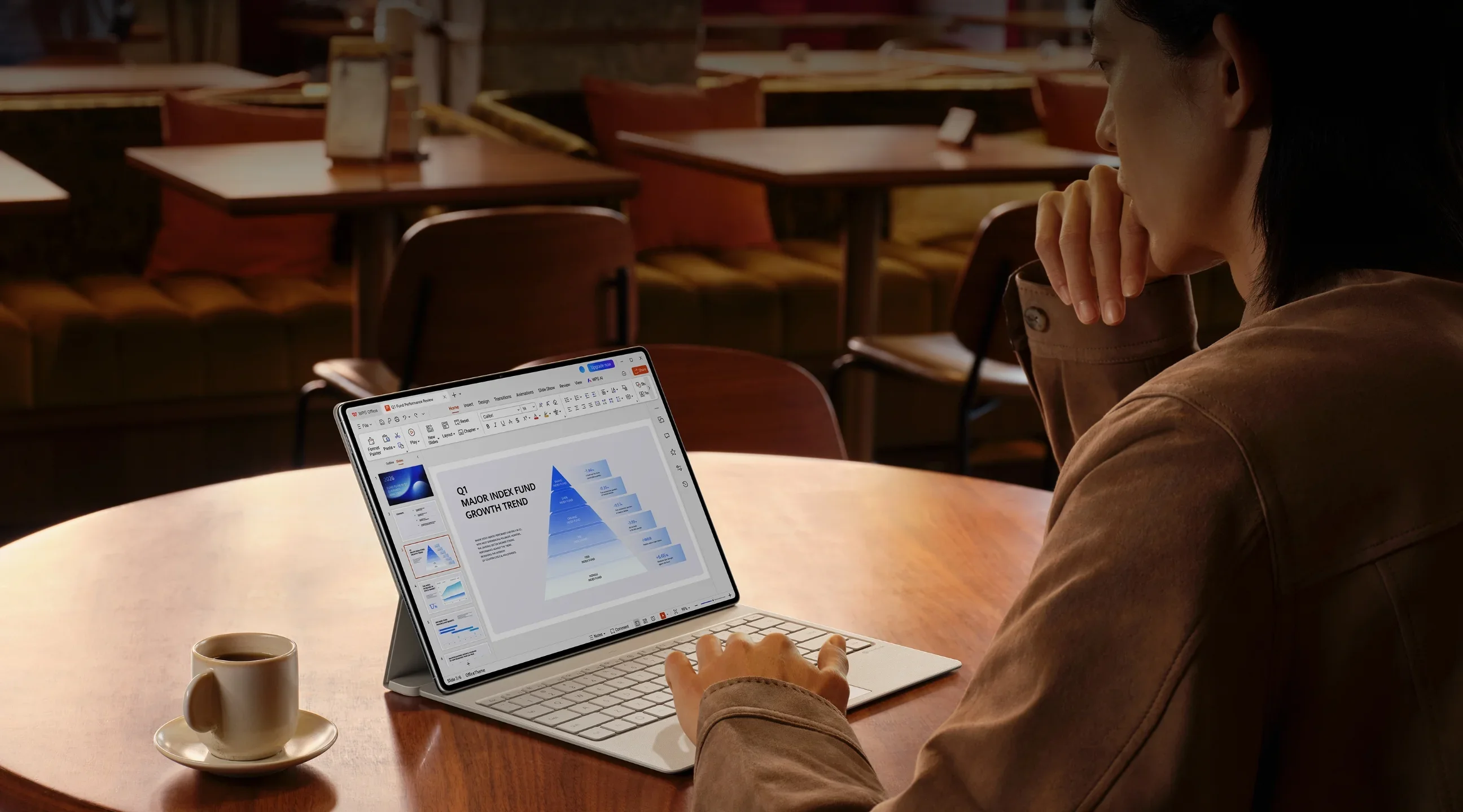 The new tablet supports a stylus and a keyboard. | Image by Huawei - Huawei MatePad Pro Max: thinnest and lightest, this 13.2-inch tablet offers a serious camera