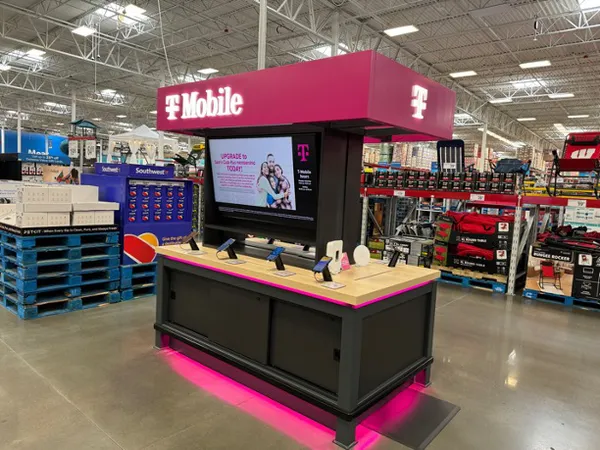 Inside of a UScellular store converted to T-Mobile.