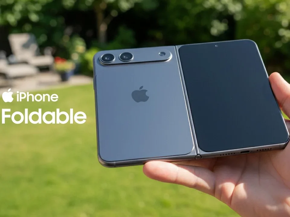 Concept render for the foldable iPhone. | Image by Talks Tech Newz - Galaxy Z Fold 8 pricing: will the foldable iPhone and Pixel 11 Pro Fold make it look overpriced?