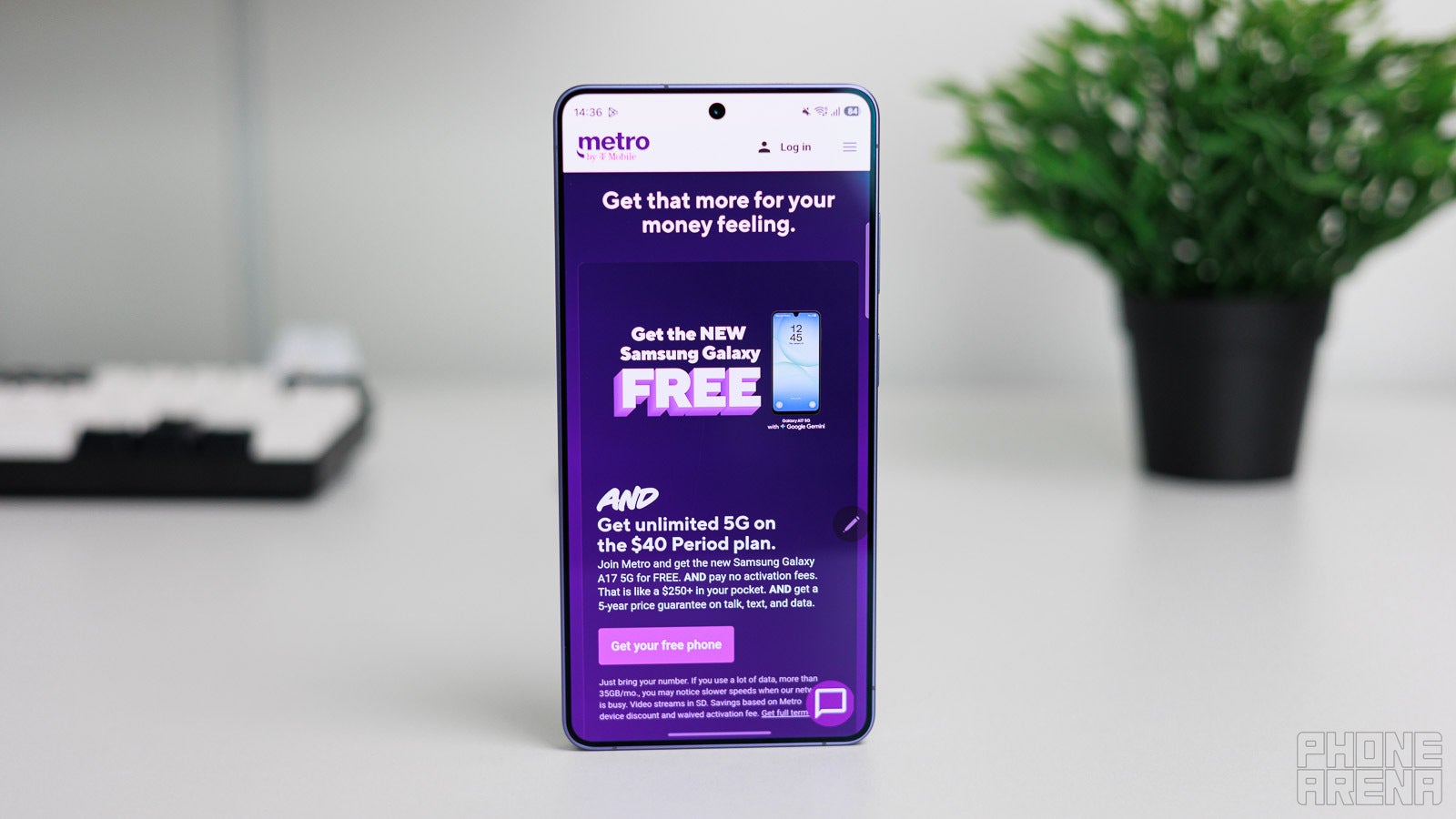 Monitor your bill quickly through the Metro app. | Image by PhoneArena - T-Mobile wants to show you what affordable really means