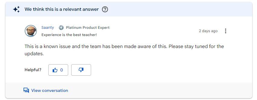 Google is apparently working on a fix | Image by Gmail Help Center - Gmail bug causes flickers, missing texts on smartphones and tablets. There's no fix yet.