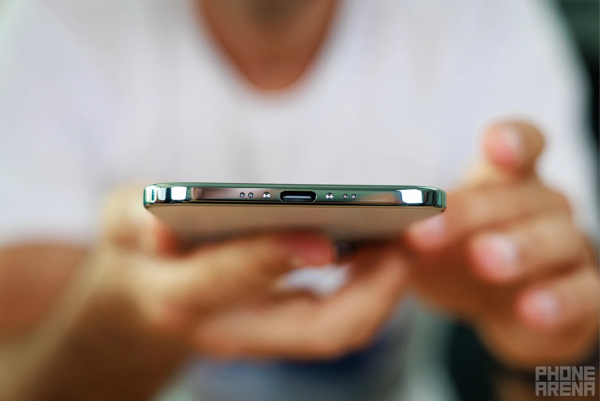 iPhone Air in profile.