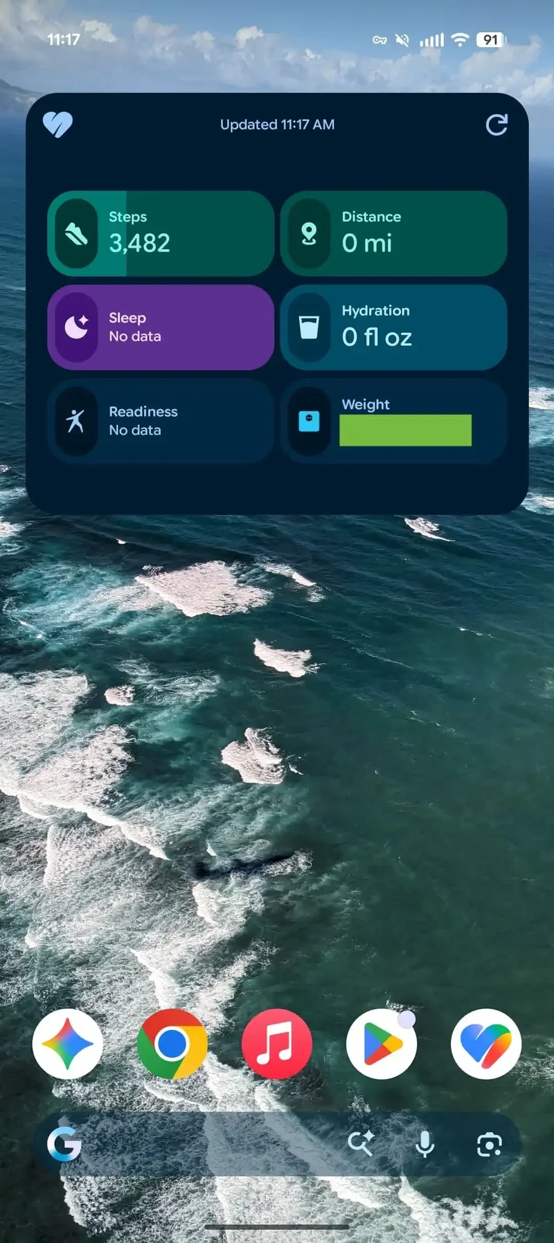 Your home screen just got healthier with the latest Google Health widget