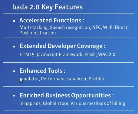 Samsung launches bada 2.0 SDK