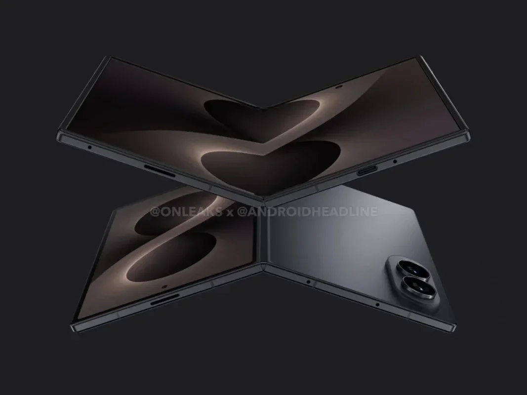 Samsung already seems to be borrowing from somewhere with the rumored Galaxy Z Fold 8 Wide. | Image by Android Headlines - Samsung may kill the Galaxy Z Flip, but it’d be better to just borrow from Huawei’s playbook