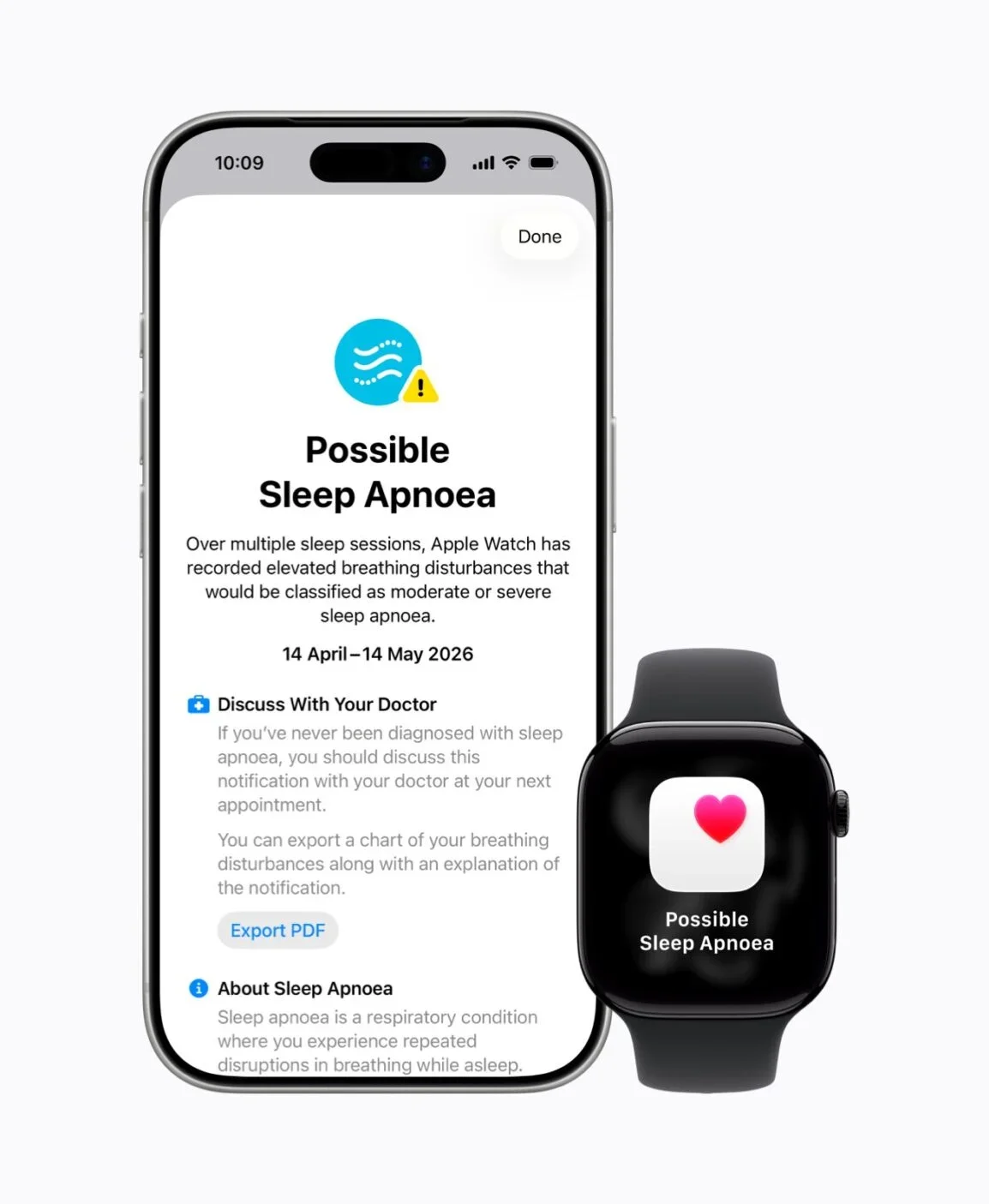 Your Apple Watch can notify you for potential breathing irregularities | Image by Apple - Apple rolling out life-saving Health features to millions of Watch and AirPods users