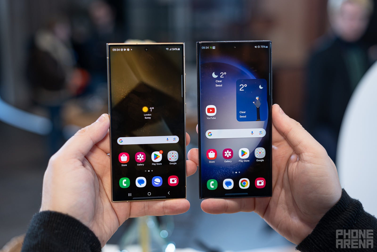 The Galaxy S24 Ultra and Galaxy S23 Ultra. | Image by PhoneArena - Samsung under fire for leaving the best One UI 8.5 feature out of the Galaxy S23 series