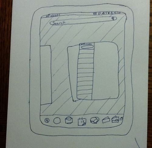 This drawing of an HP TouchPad is currently for sale on eBay - Humorous drawing of an HP TouchPad pops up for sale on eBay, bids skyrocket