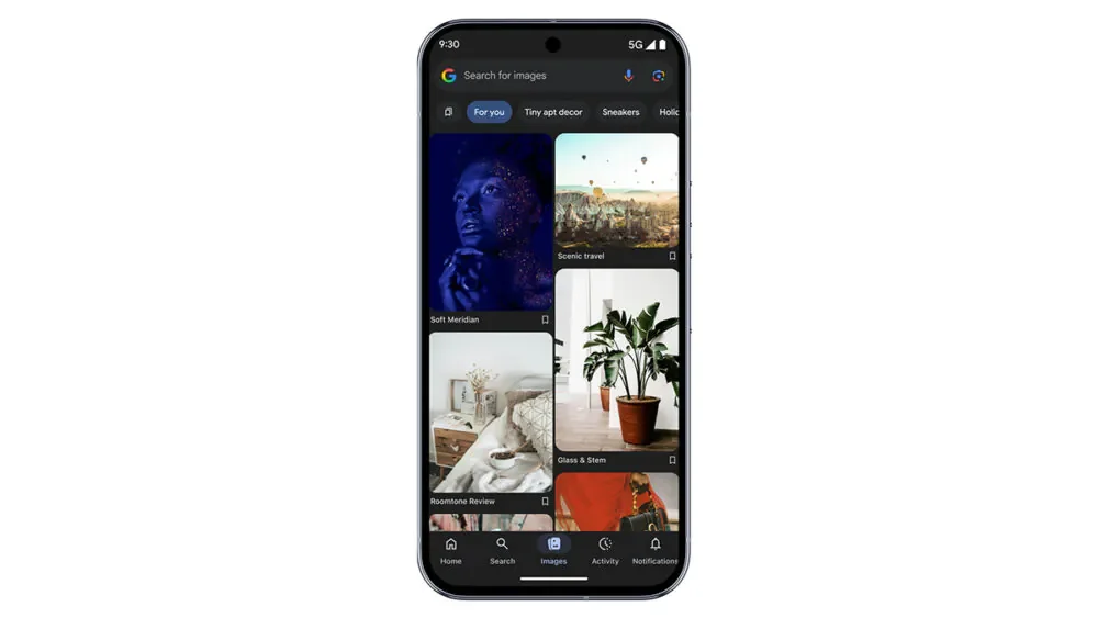 The Image tab UI inside the Google app | Image by Google - Google is working on a new way to keep you hooked on video