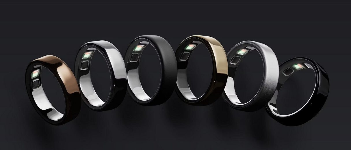 The Oura Ring 5 family.