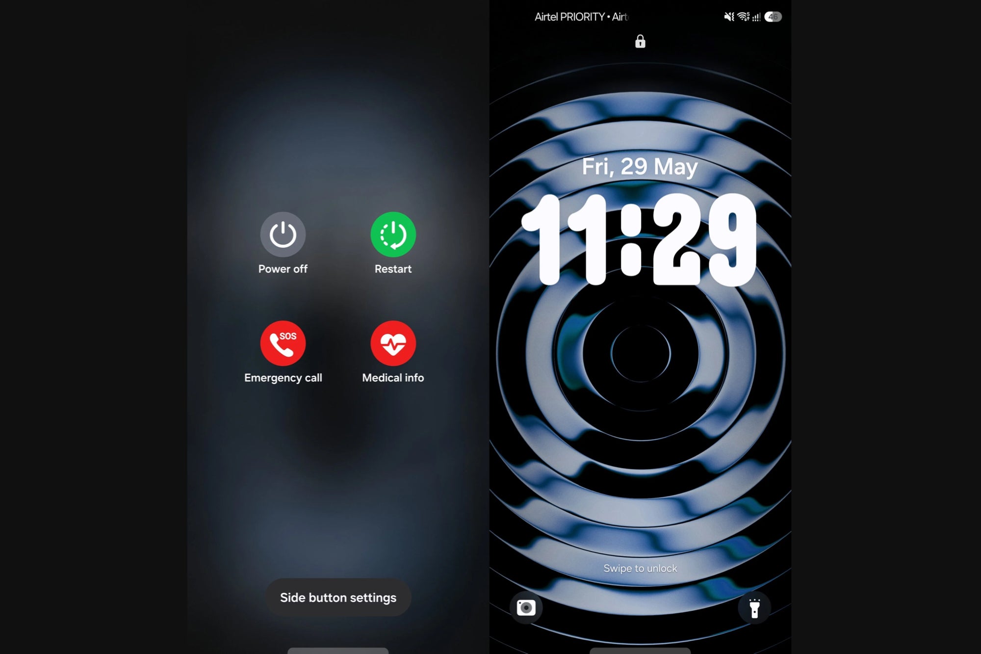 One UI 9 Power Menu and Lock Screen