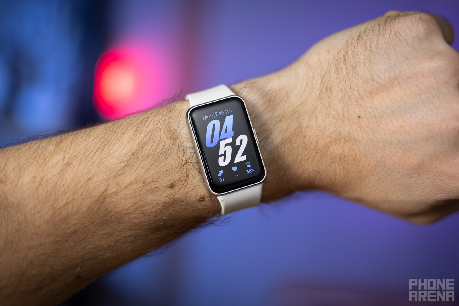 The Galaxy Fit 3 didn&rsquo;t have built-in GPS. | Image by PhoneArena - Samsung may launch a cheaper Galaxy Watch alternative later this year