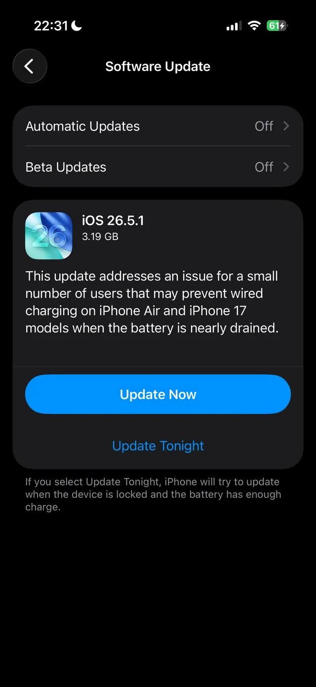 Yet, others see just 3GB. | Image by MrIceColdBlue - Some iPhone 17 and Air users may have just received a fix to a very annoying problem