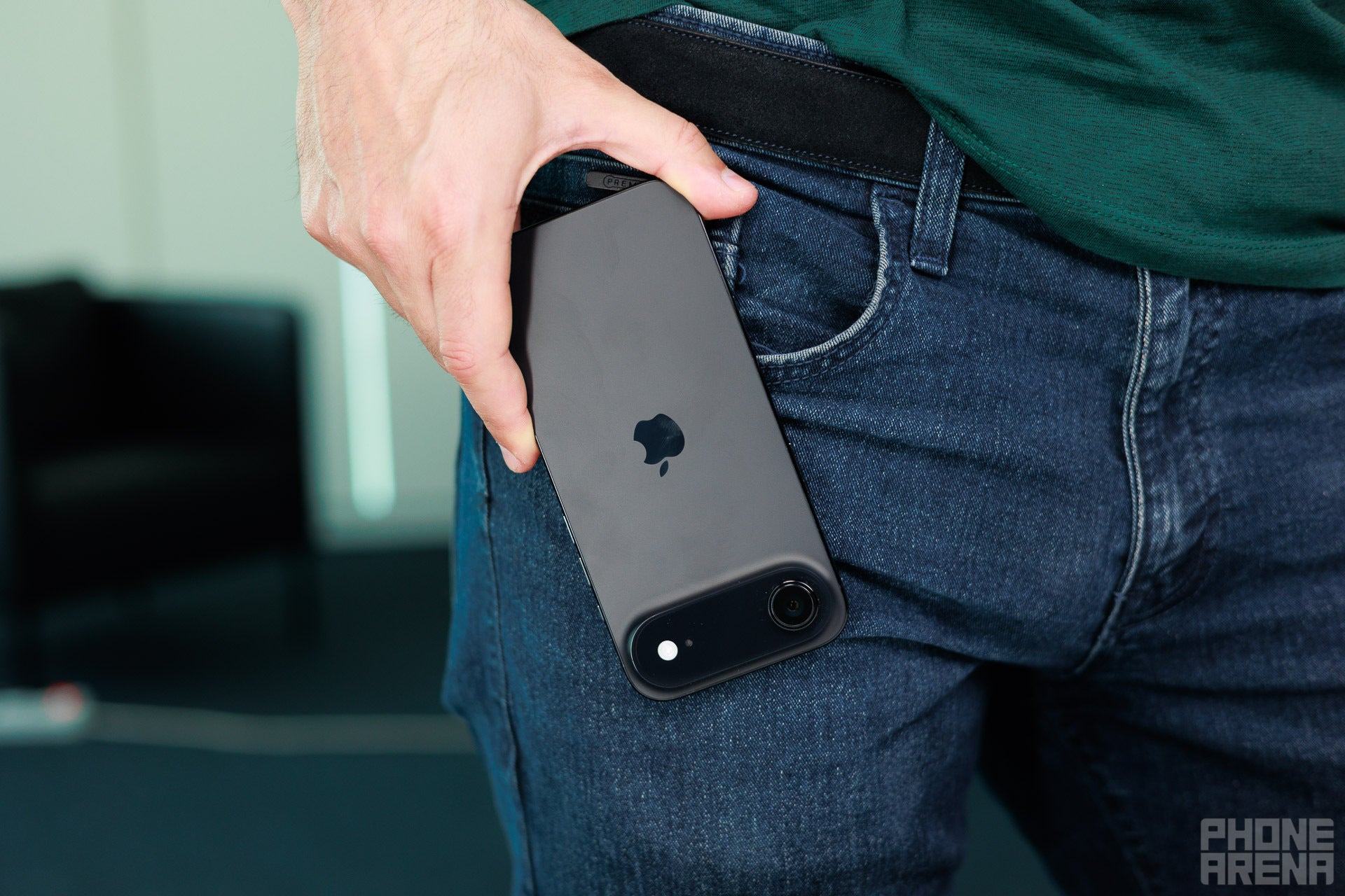 iPhone Air and pockets. | Image by PhoneArena - iPhone Air Size Guide: A close-up look at Apple's most radical design