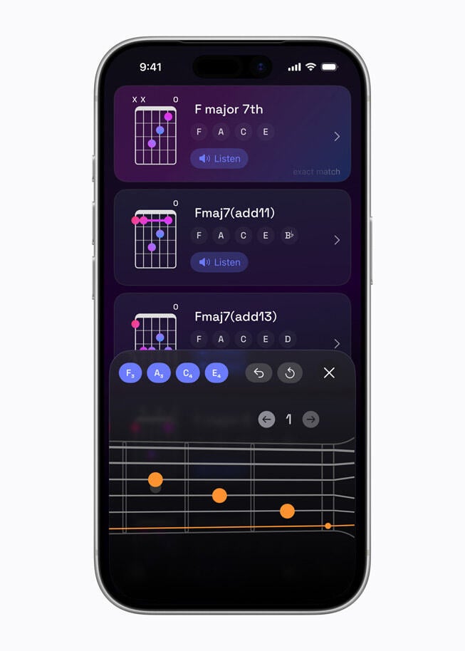 Guitar Wiz offers all the necessary tools and guidance for new and veteran guitarists. | Image by Apple - The best of App Store: Apple revealed the 2026 Apple Design Award winners