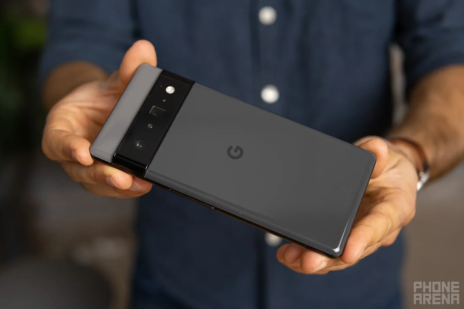 Pixel 6 Pro's rear camera bar is displayed.