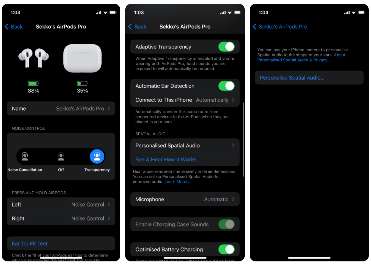 A ton of special features, not a since EQ setting | Image by PhoneArena - The unthinkable has happened: AirPods custom EQ