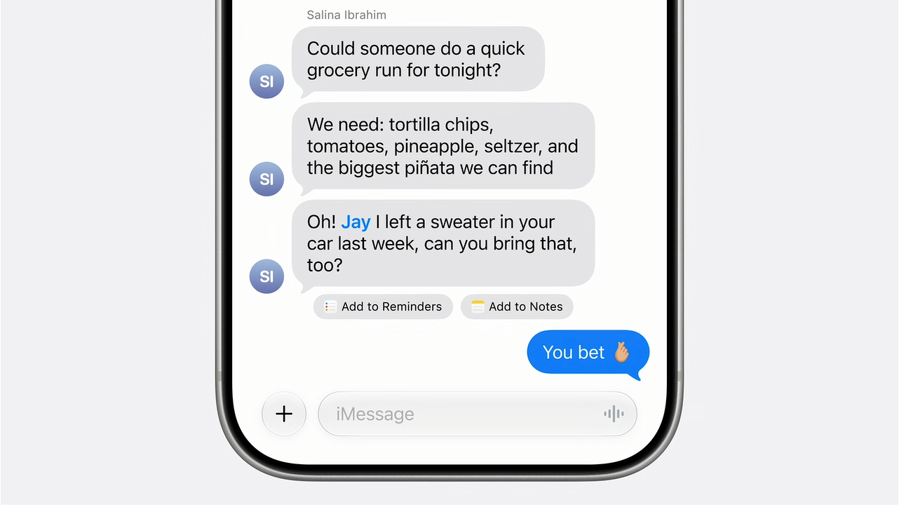 Suggestions pop up based on context | Image by Apple - Apple fighting for its crown: WWDC announcements that showed Samsung and Google are to be reckoned with