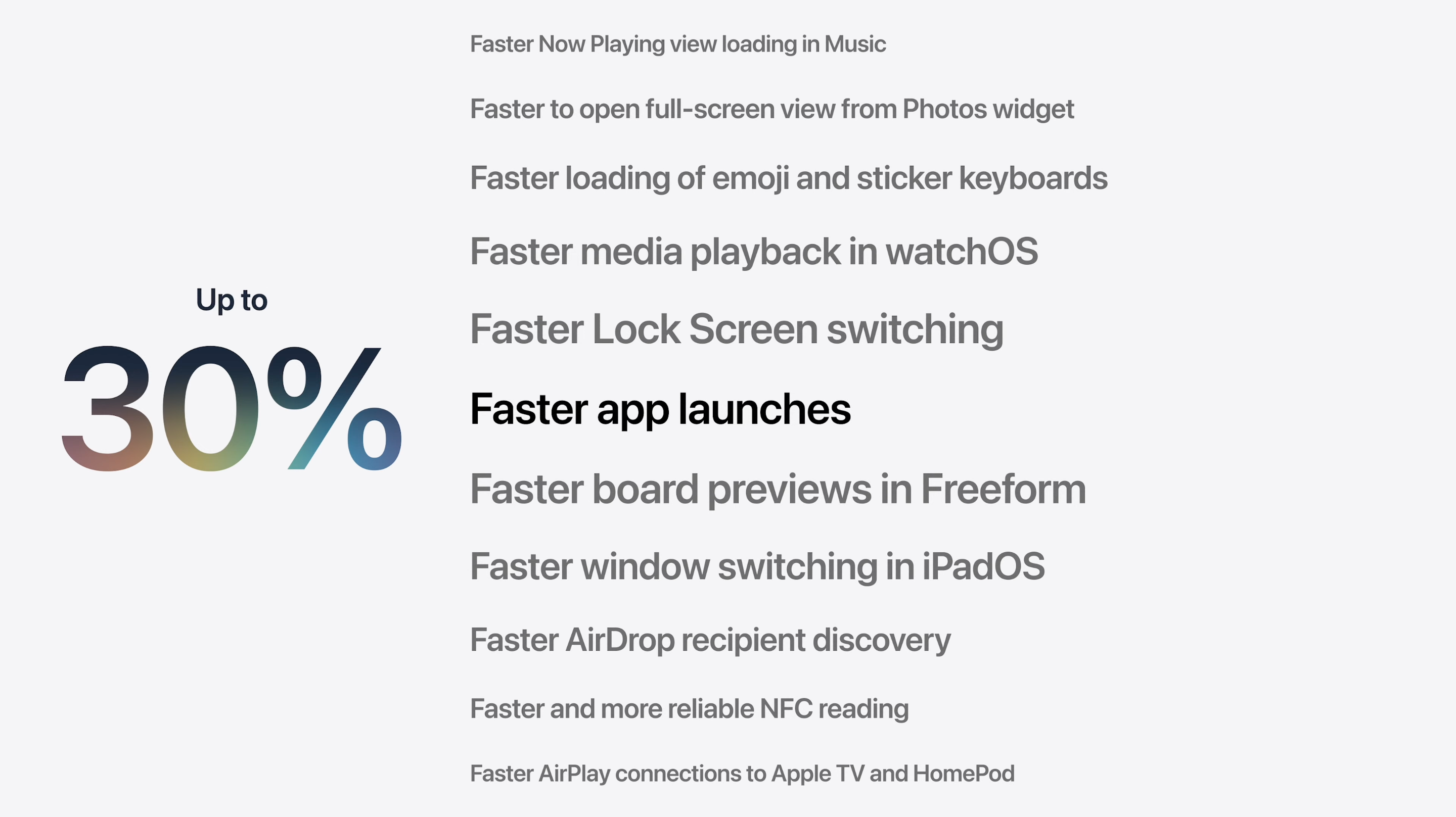 Apps will launch 30% faster on iOS 27. | Image by Apple - Your ancient iPhone may get much faster because of iOS 27 improvements