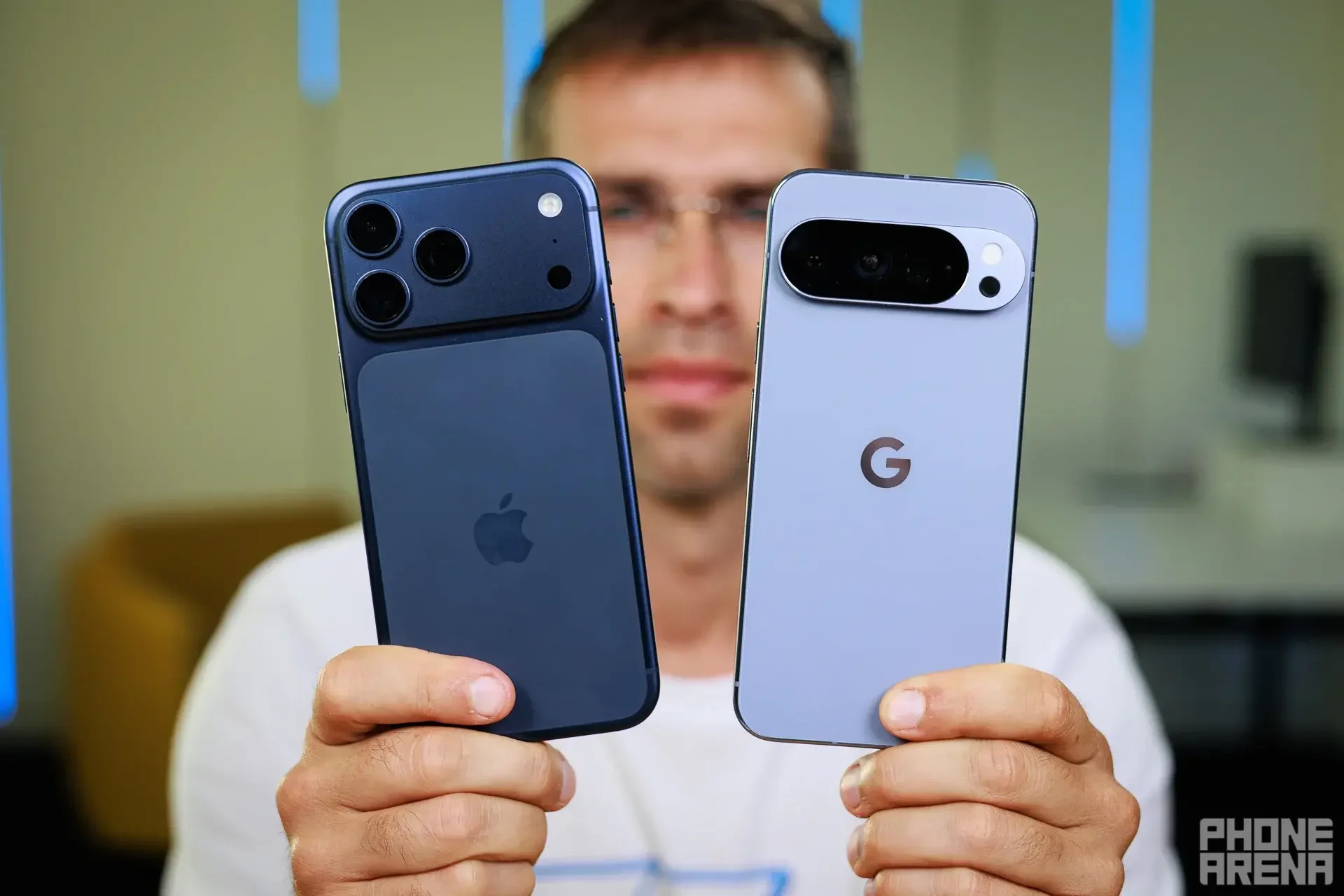 Which one do you choose, young Neo? | Image by PhoneArena - Apple Intelligence: from a long-desired to a long-overdue privacy-built Gemini spinoff