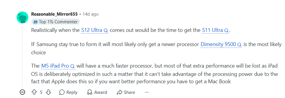 Skip the Tab S12? | Image by Reasonable_Mirror655 - The Galaxy Tab S12 Ultra is starting to look like a rinse-and-repeat upgrade