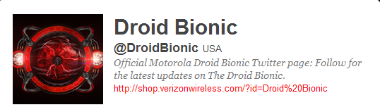 Despite appearances to the contrary, this is not a legitimate Verizon or Motorola account - Motorola DROID BIONIC to connect with "affordable" Webtop adapter and other accessories