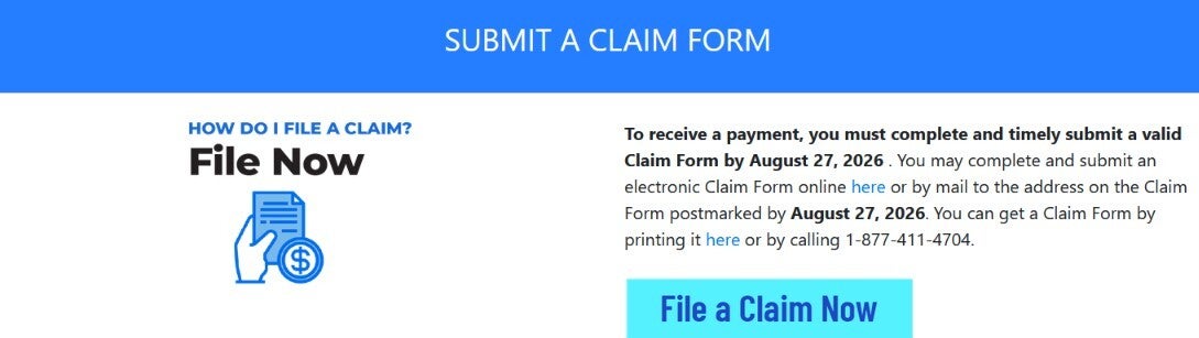 Official website explains how to file a claim and join the class. | Image by googleassistantprivacylitigation.com - Here's how you can file a claim and grab your share of the $68 million Google Assistant settlement