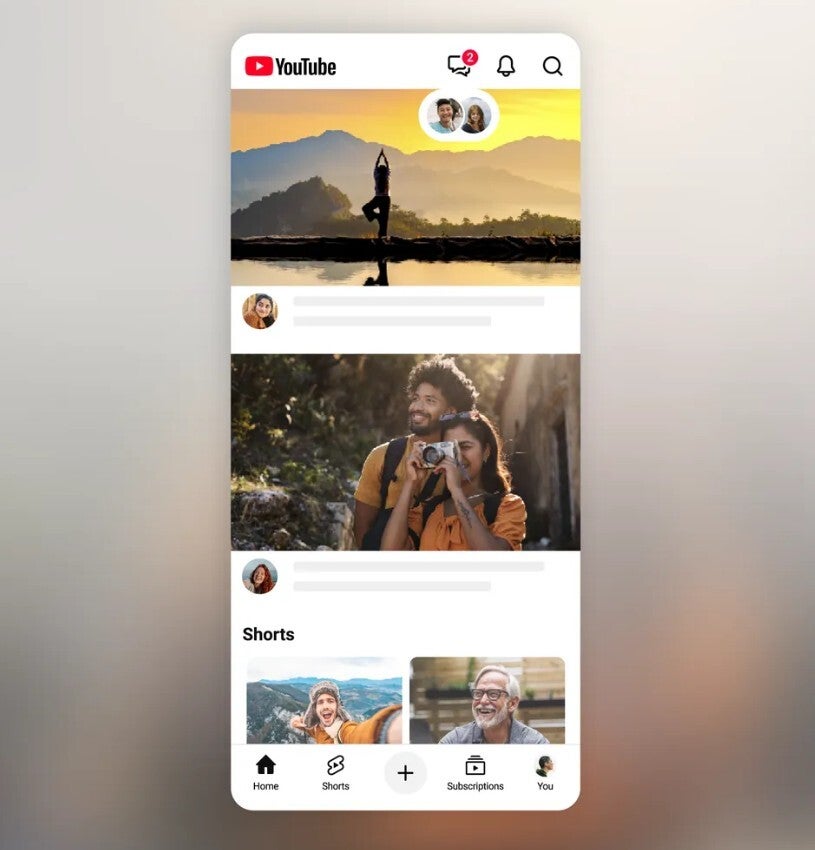 YouTube new messaging feature.