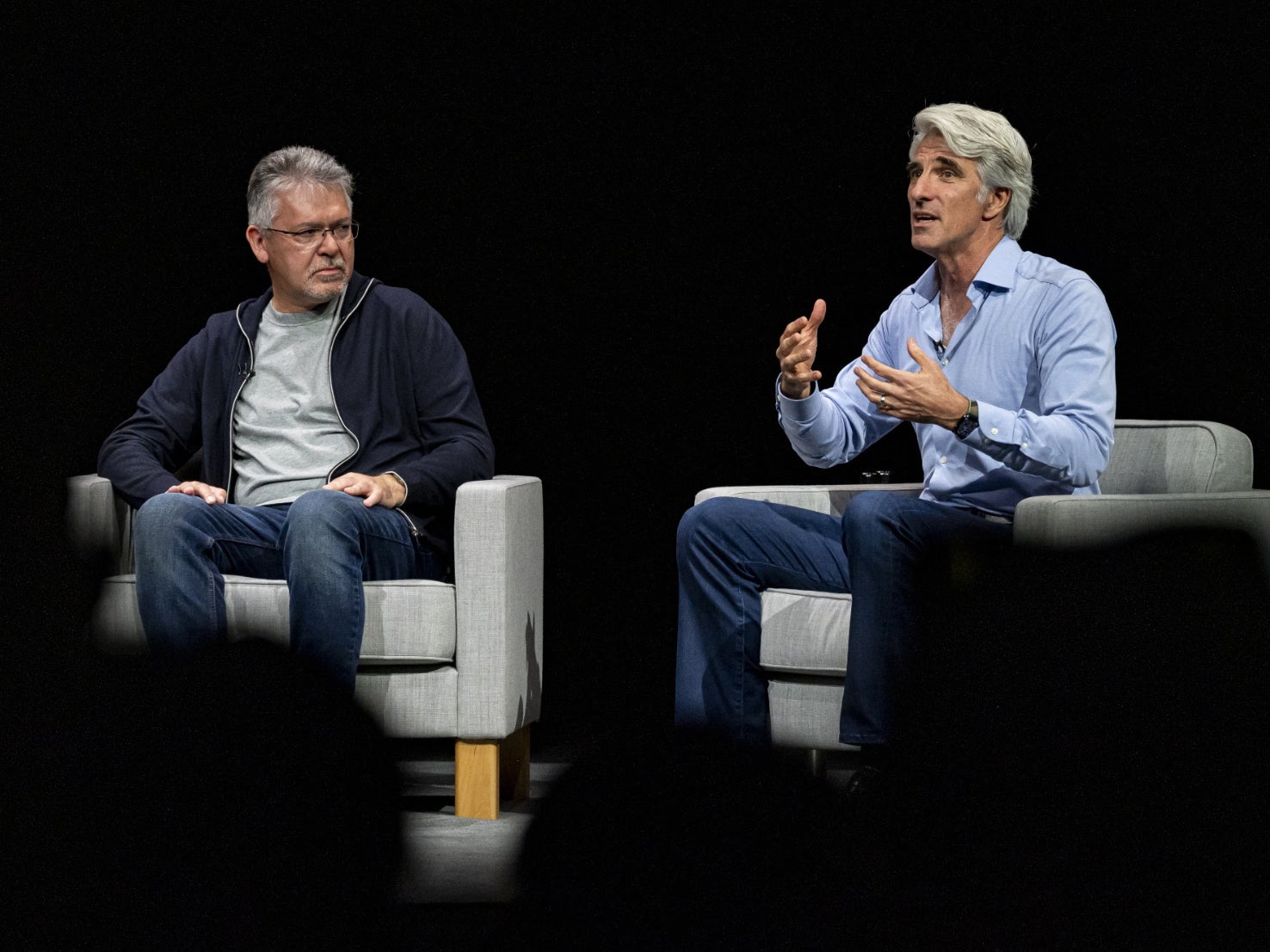 John Giannandrea and Craig Federighi