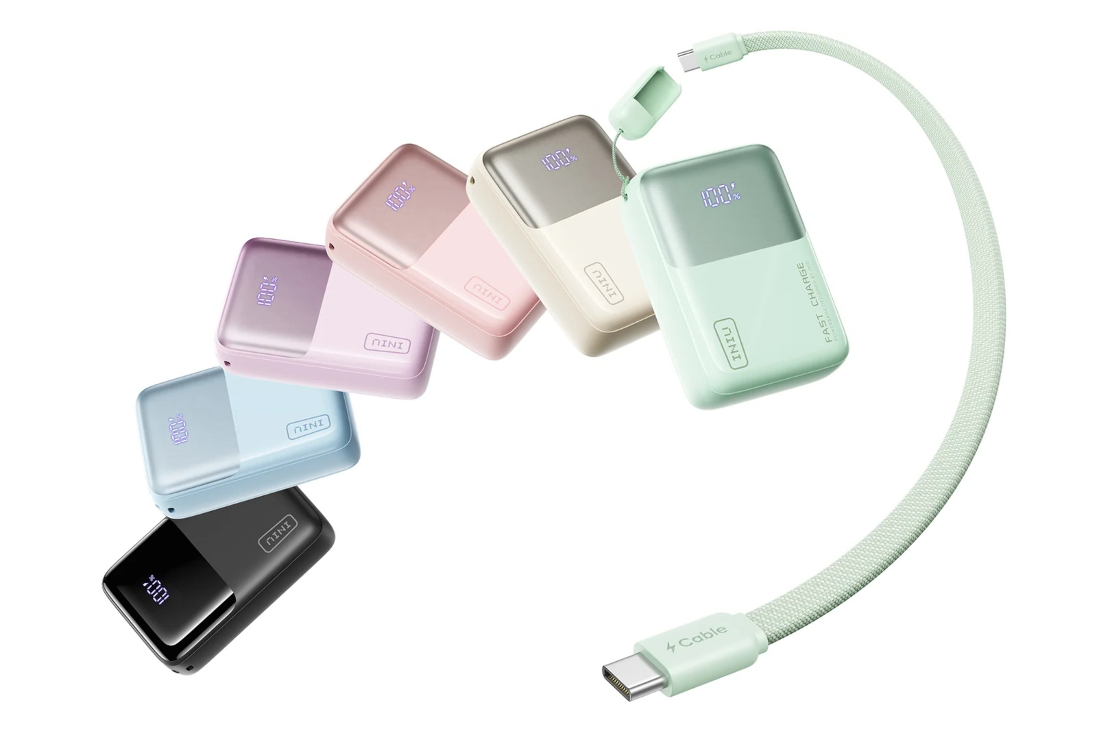 Multiple colors to pick from | Image by Iniu - The only power bank you will need this summer: Iniu Pocket Rocket P50 is small, light, 10,000 mAh