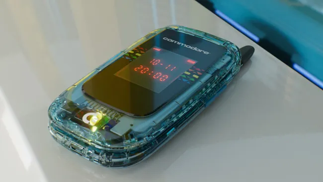 The Callback 8020 looks cool, but does it look $500 cool? | Image by Commodore - The anti-smartphone: Commodore releases a digital-detox flip phone