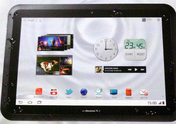 The water-resistant Fujitsu F-01D - Fujitsu adds a water-resistant Honeycomb tablet to its portfolio