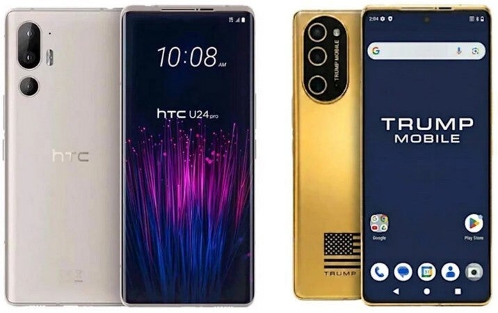 The HTC U24 Pro is modified to become the Trump T1 Phone.
