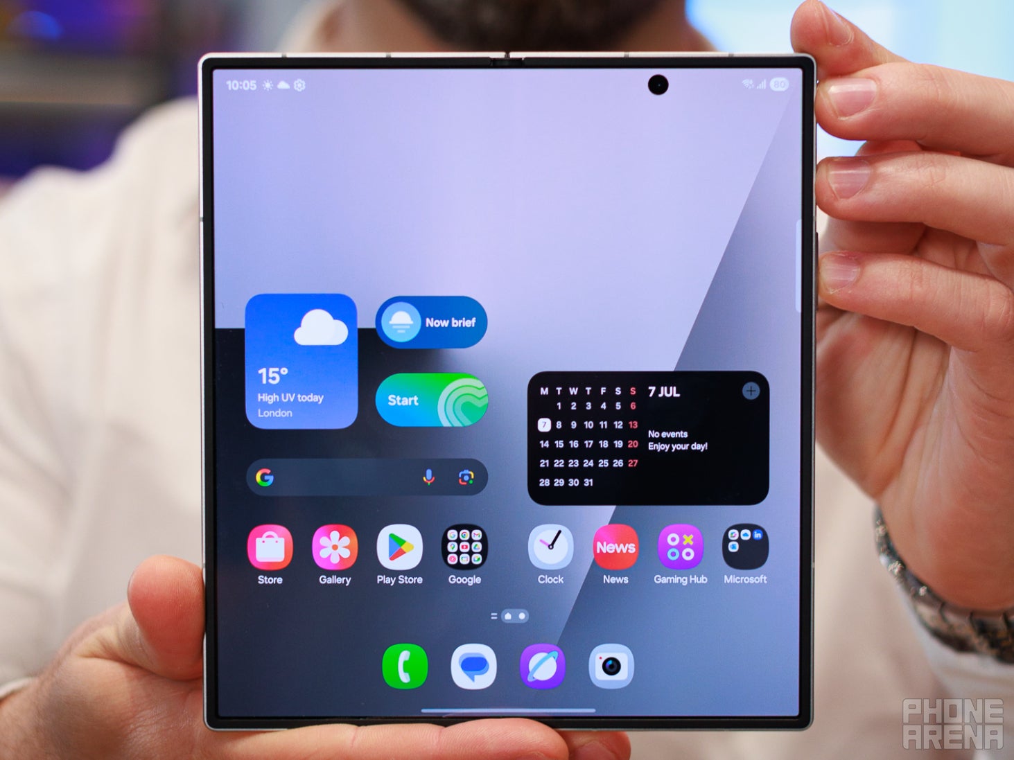 Samsung Galaxy Z Fold 7 unfolded