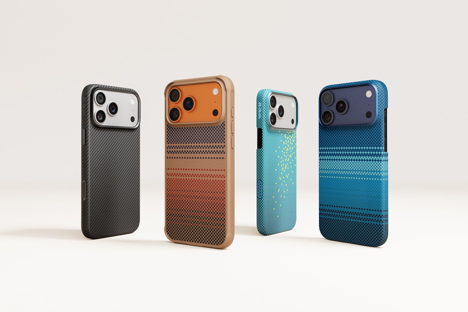 Many colors, one unique style | Image by Pitaka - Pitaka Prime Day discounts: premium iPhone, Galaxy, iPad cases!