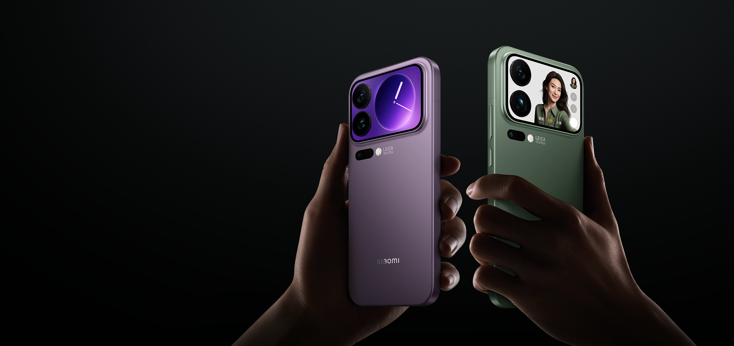 The Xiaomi 17 Pro phones had displays on the back. | Image by Xiaomi - The best Galaxy S26 Ultra feature could end up on this mighty flagship smartphone