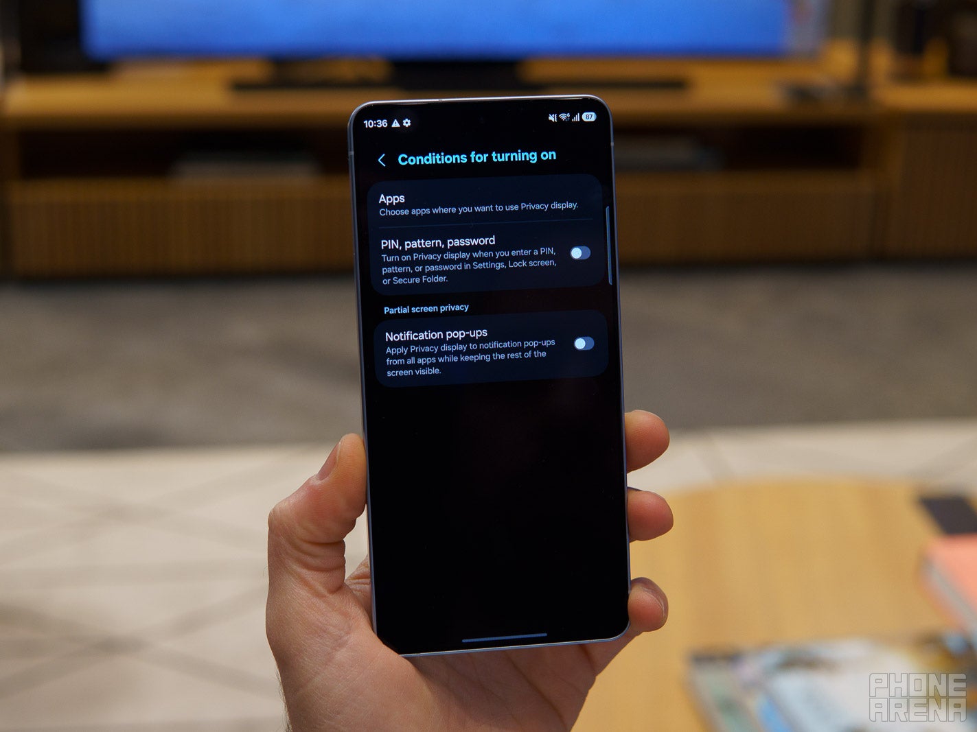 Samsung Galaxy S26 Ultra Privacy Display