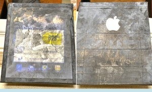 The wooden "Apple iPad" purchased by Ashley McDowell - South Carolina woman spends $180 for wooden Apple iPad