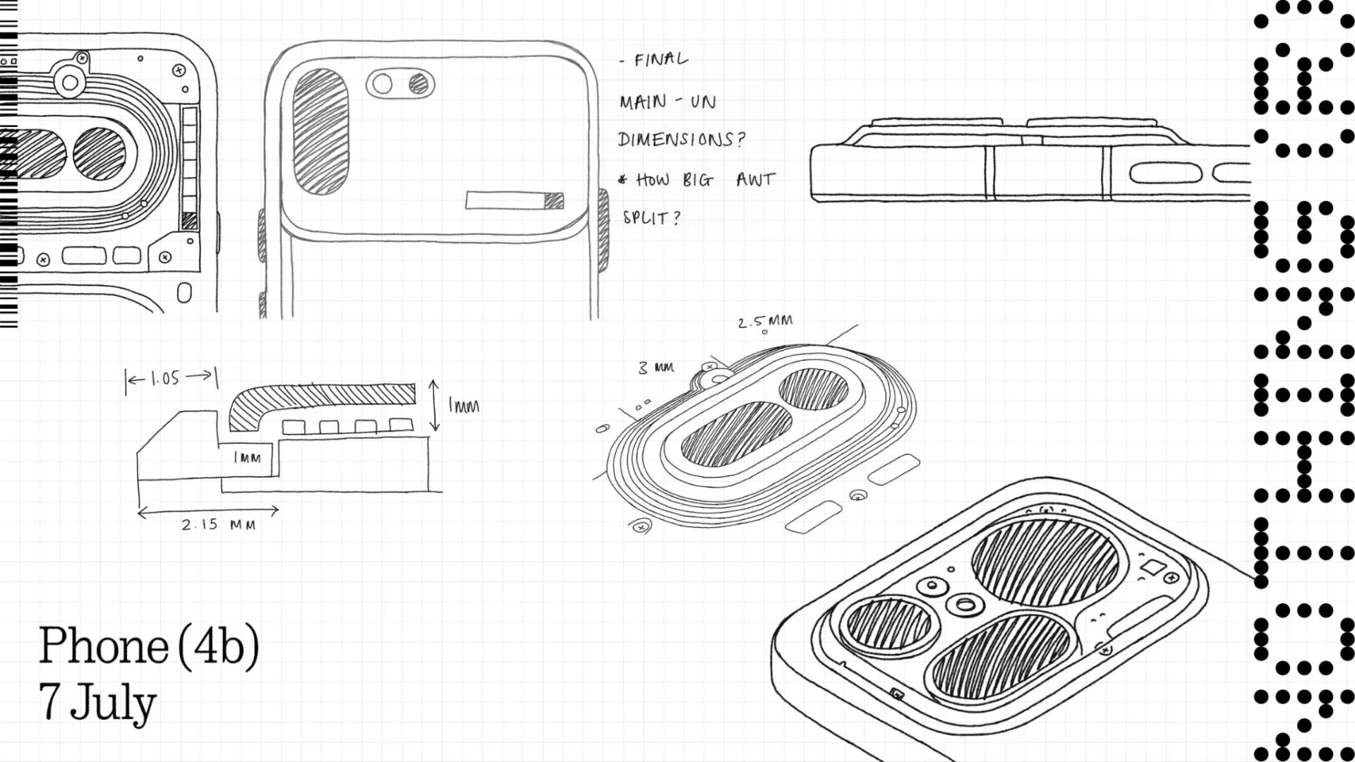A promotional sketch for the Nothing Phone (4b). | Image by Nothing - Nothing may try to trick you with its new budget phone, but its excuse is pretty solid