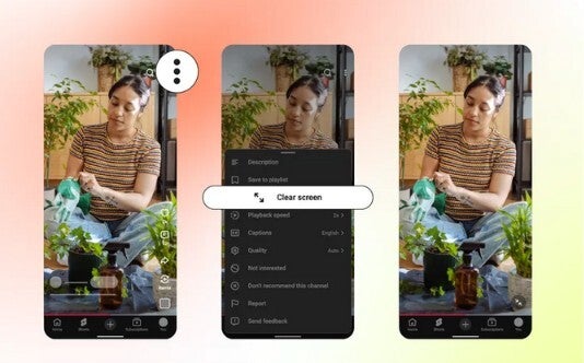 Image shows off new YouTube Shorts feature.