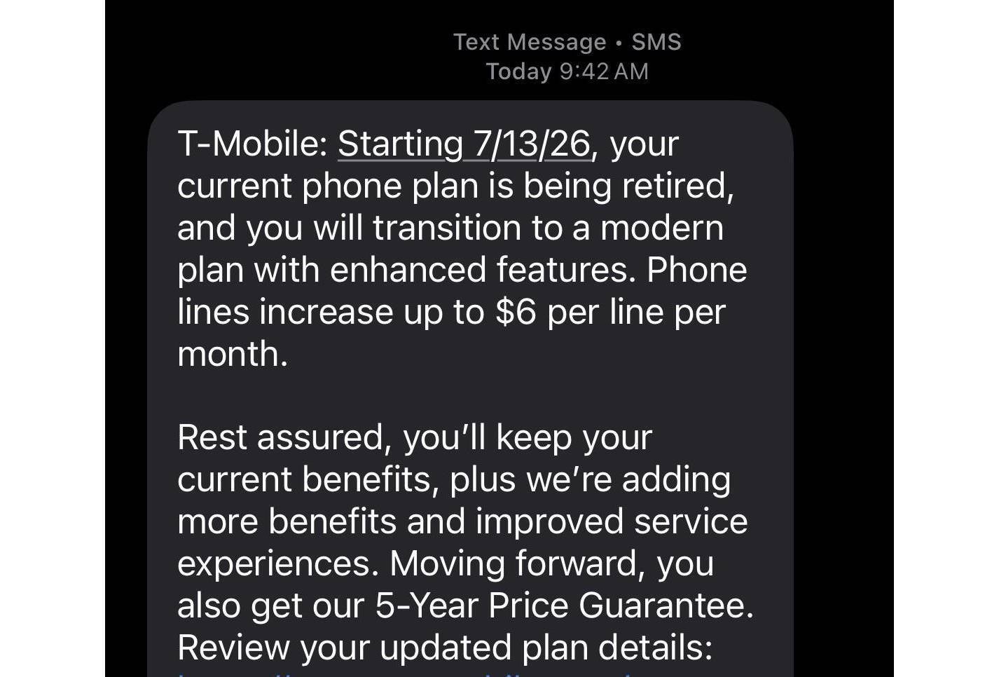 forced T-Mobile plan migration