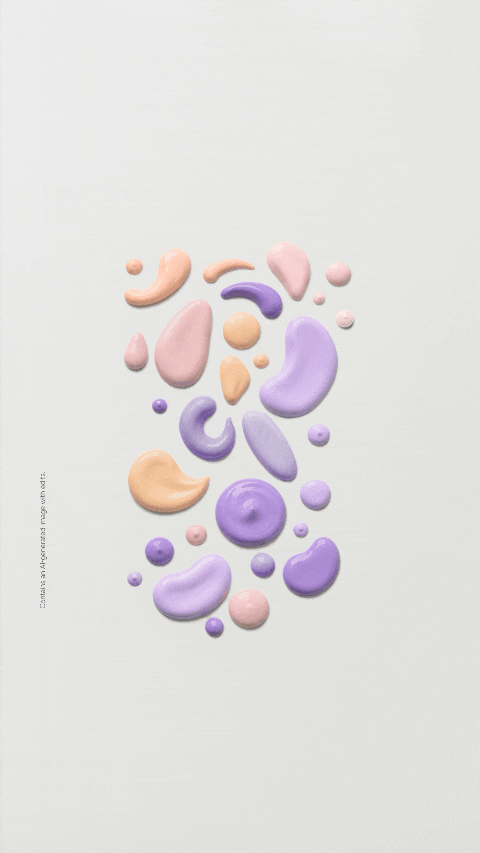 Paint swatch pattern from Samsung&amp;#039;s Galaxy teaser campaign