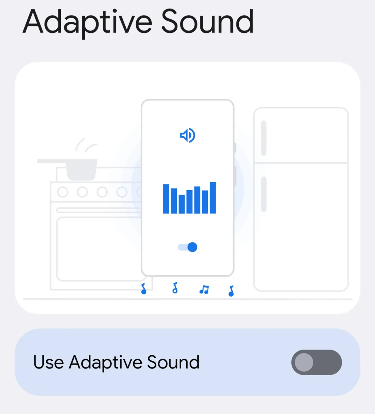 Disabling the Adaptive Sound feature seems to have worked for many users. | Image by ZDNet - Users report some Pixel phones plagued by a strange audio glitch