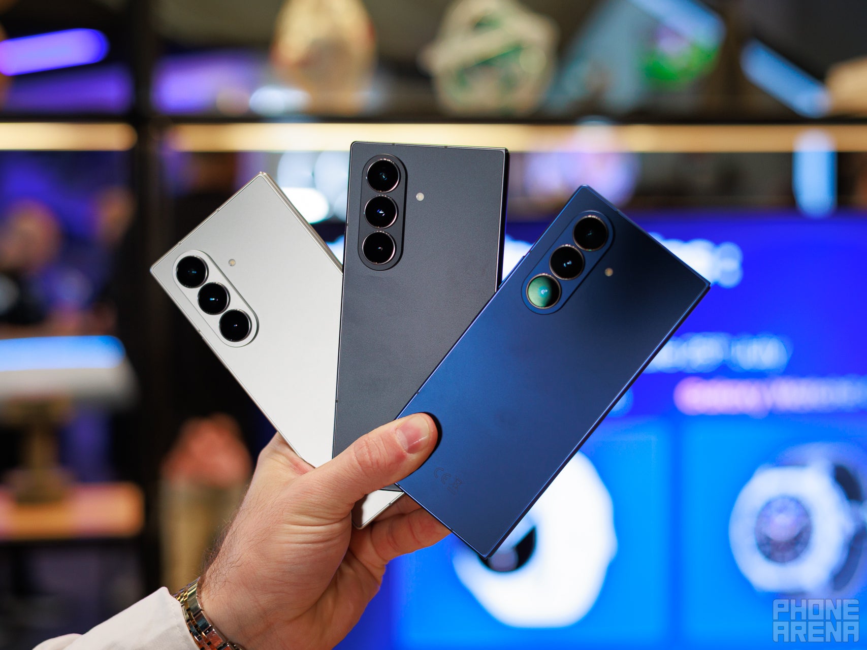 Samsung Galaxy Z Fold 7 in various colors