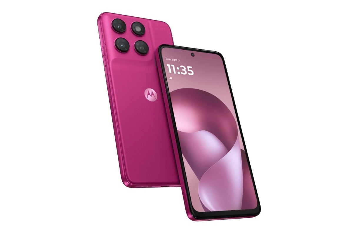 Motorola Moto G77 Power image in Pantone Fuchsia Red color