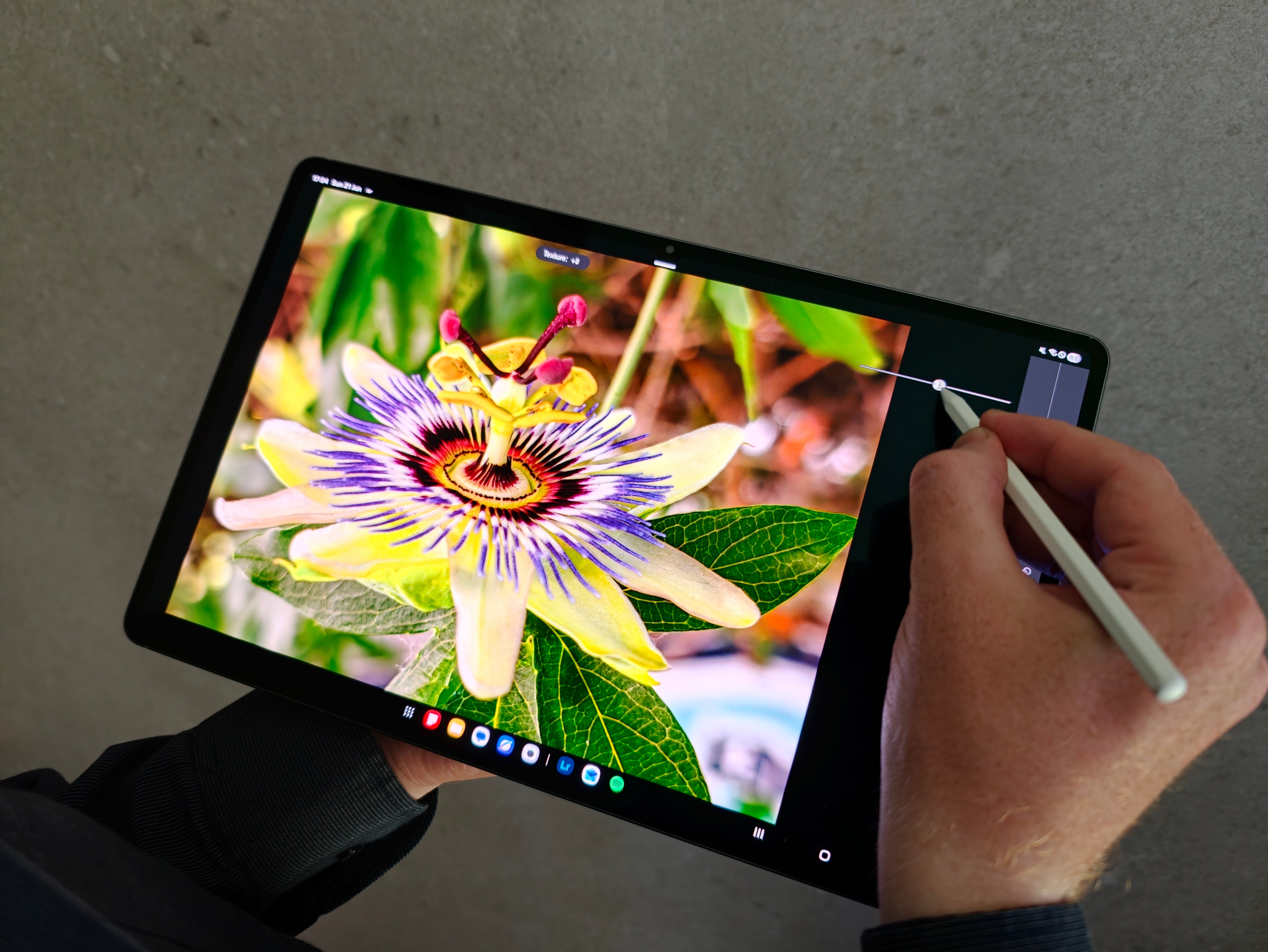 Editing on a tablet can be tricky. | Image by PhoneArena - Shooting on the Oppo Find X9 Ultra, editing on the Galaxy Tab S11 Ultra: still not good enough