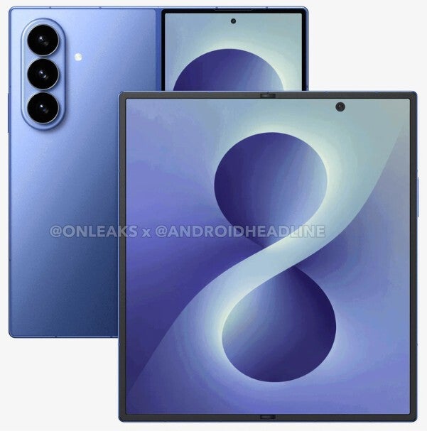 CAD render of the Galaxy Z Fold 8. | Image by WinFuture - Prices leak for Samsung's 2026 foldable and smartwatch lines
