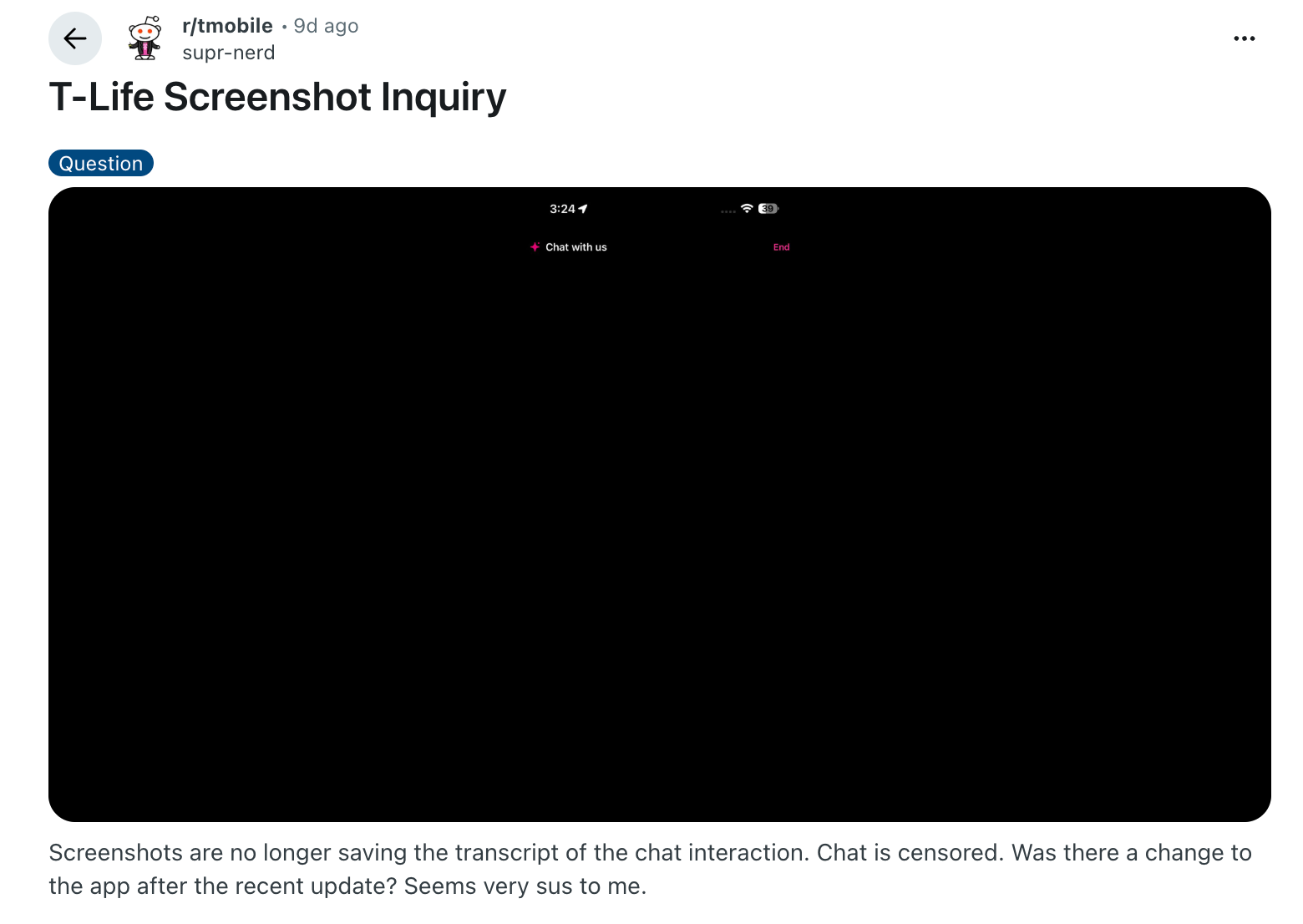 t-mobile t-life screenshot disabled