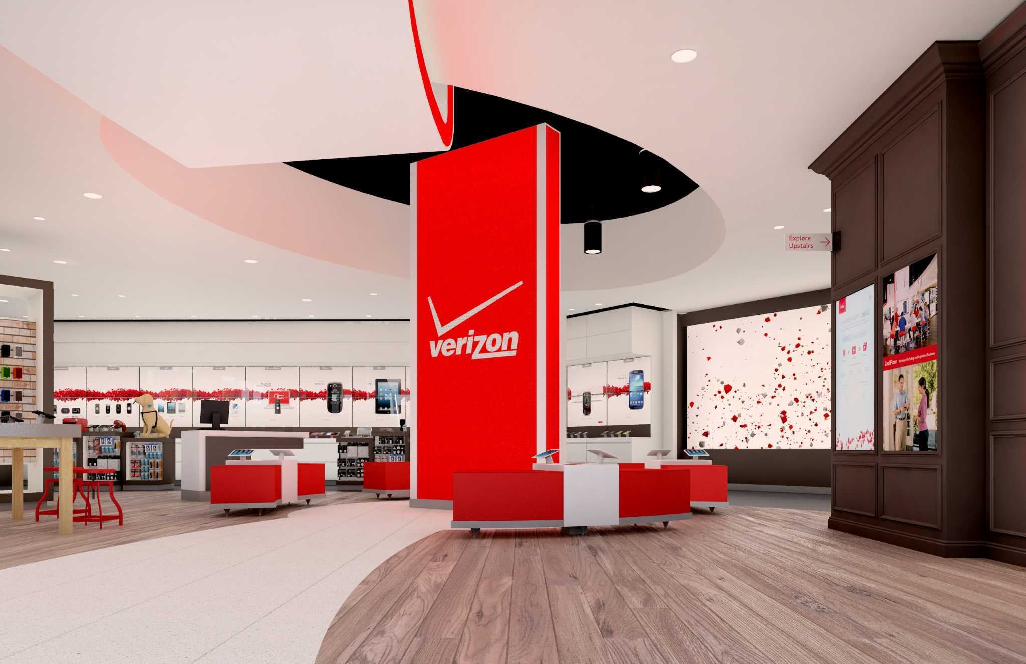 Inside a San Antonio Verizon store.